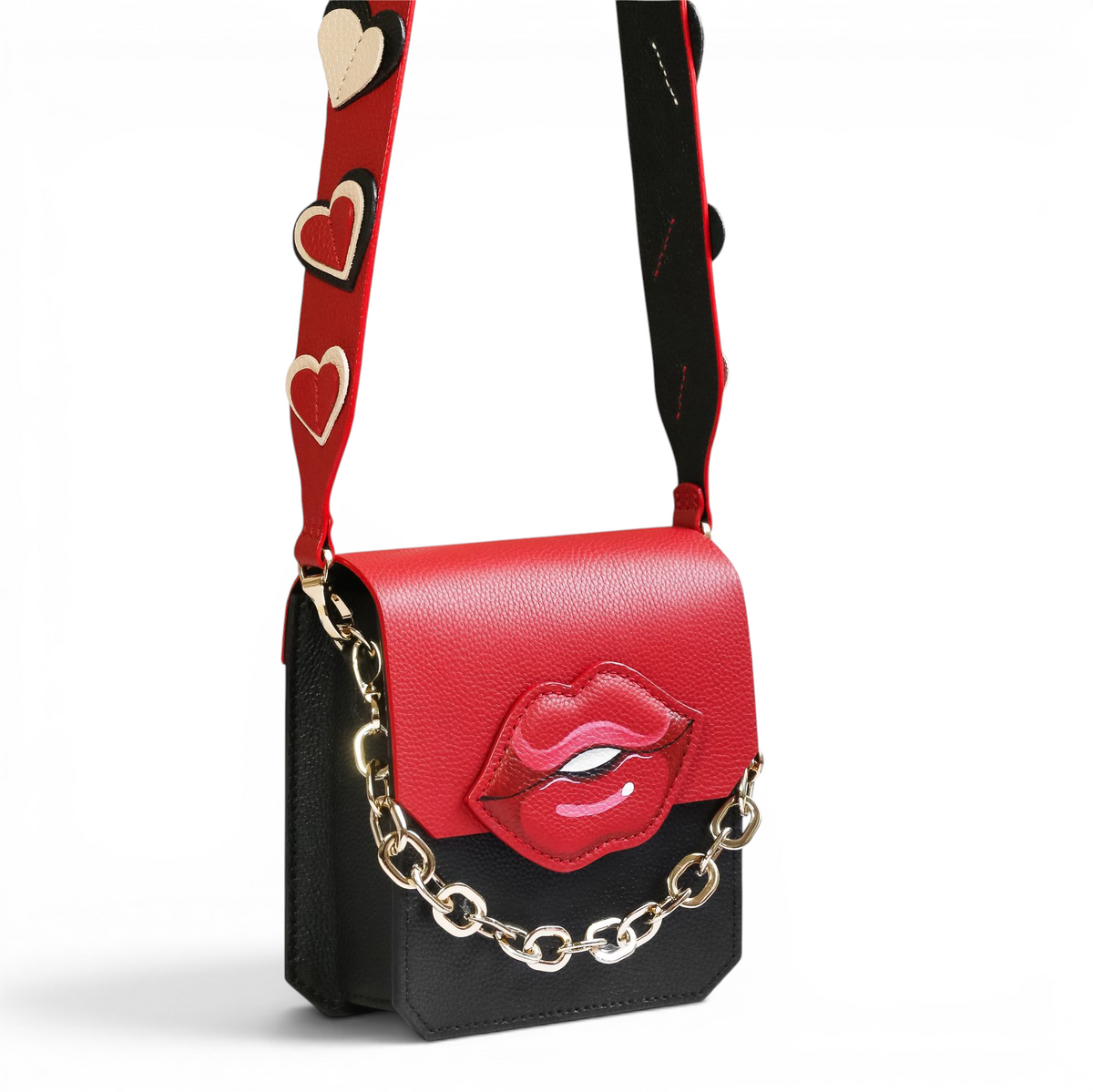 Mina Lips Black and Red