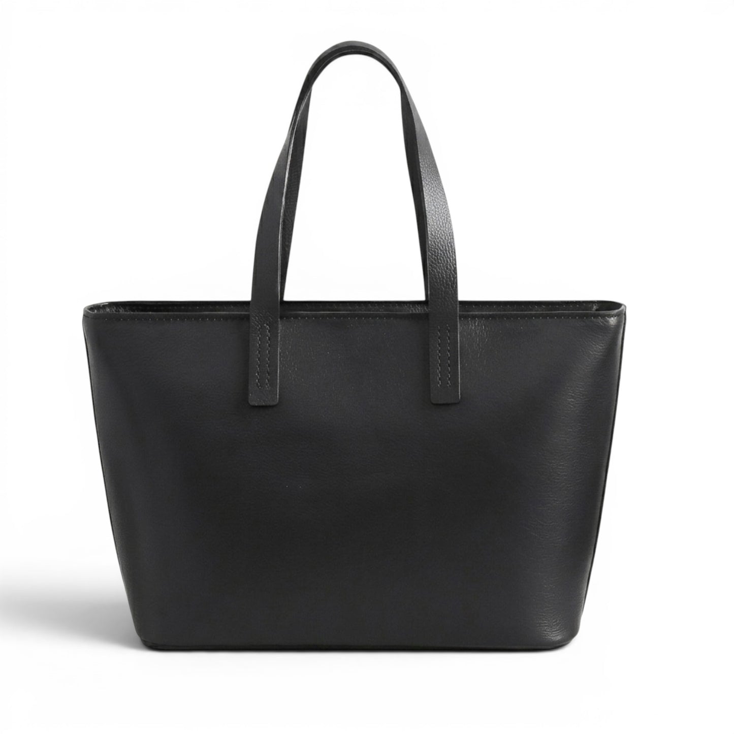 Black leather shoulder bag 