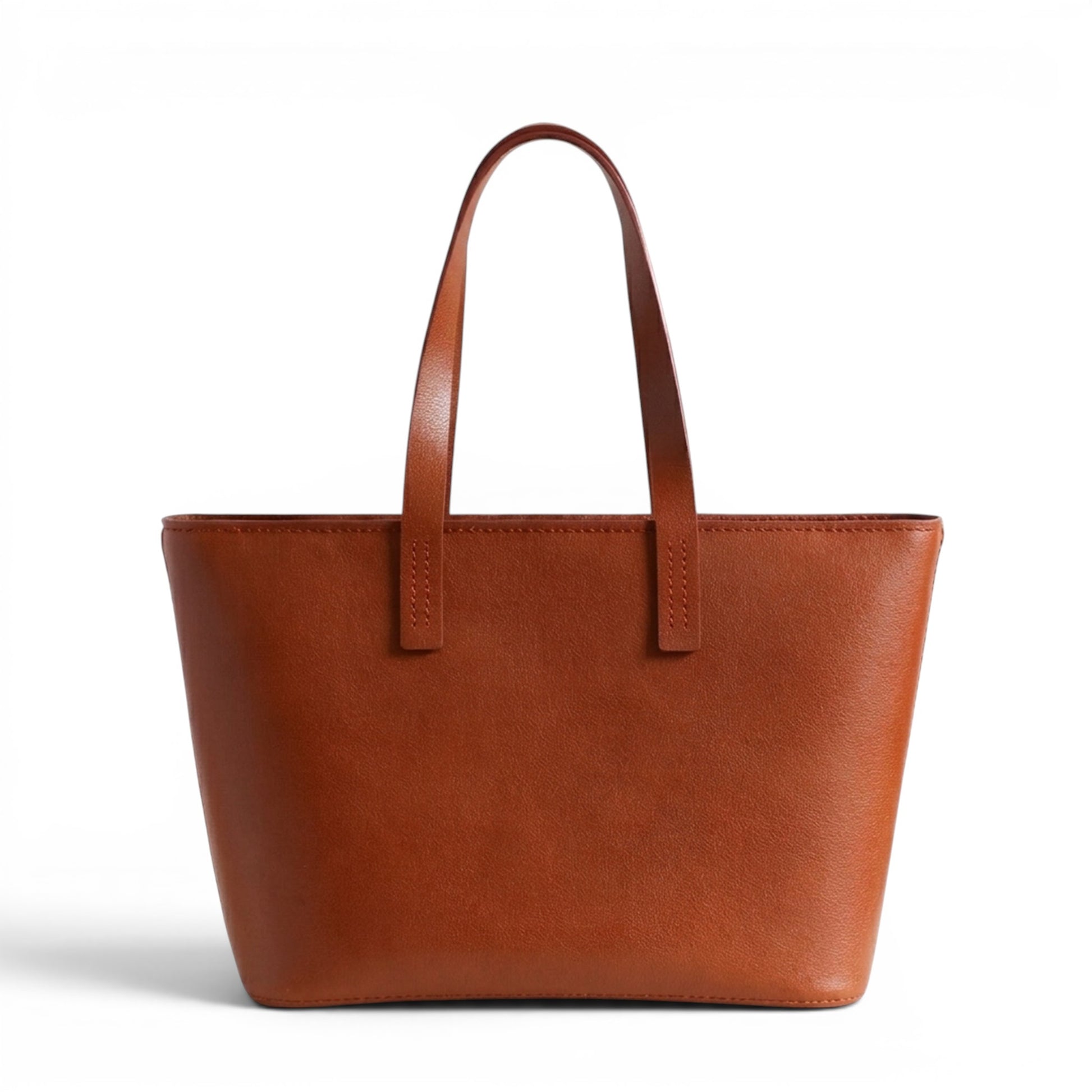 Brown leather shoulder bag