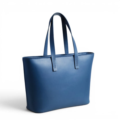 Blue Leather shoulder bag