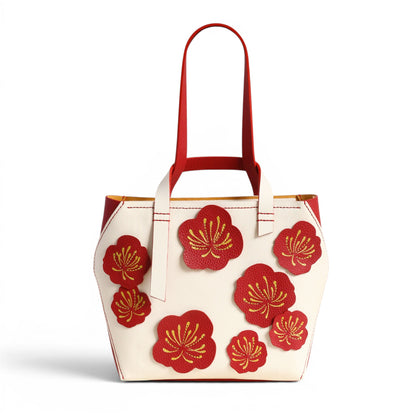 Reina White/Red with Flowers
