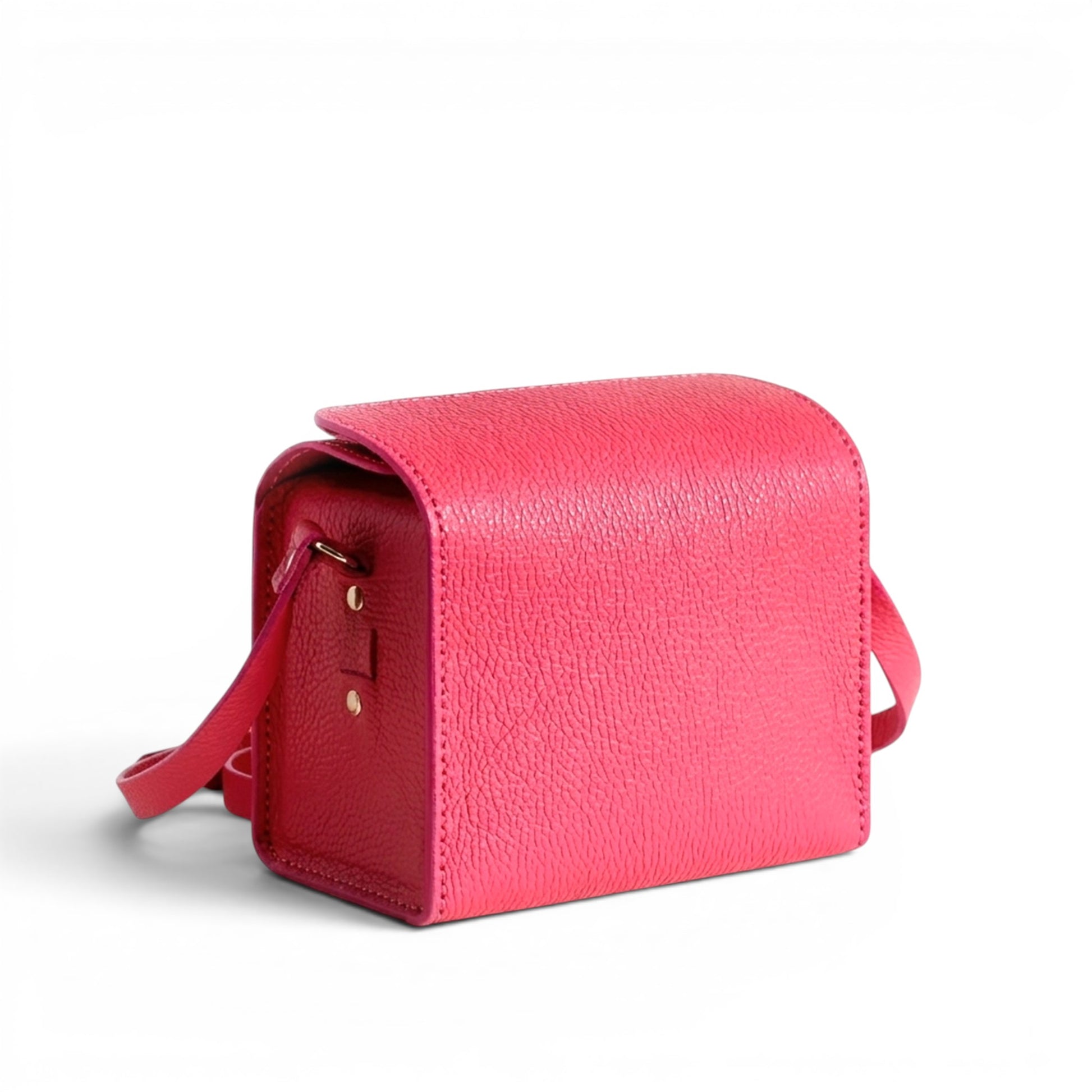 Coral leather Crossbody bag 